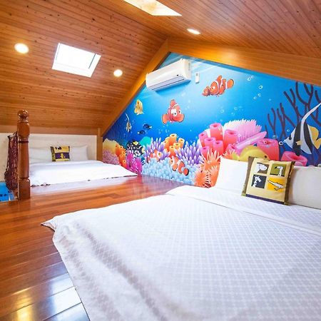 Fish House 宜蘭獨棟別墅 戲水池 生態diy 安農溪自行車 Apartman Tungsan Kültér fotó