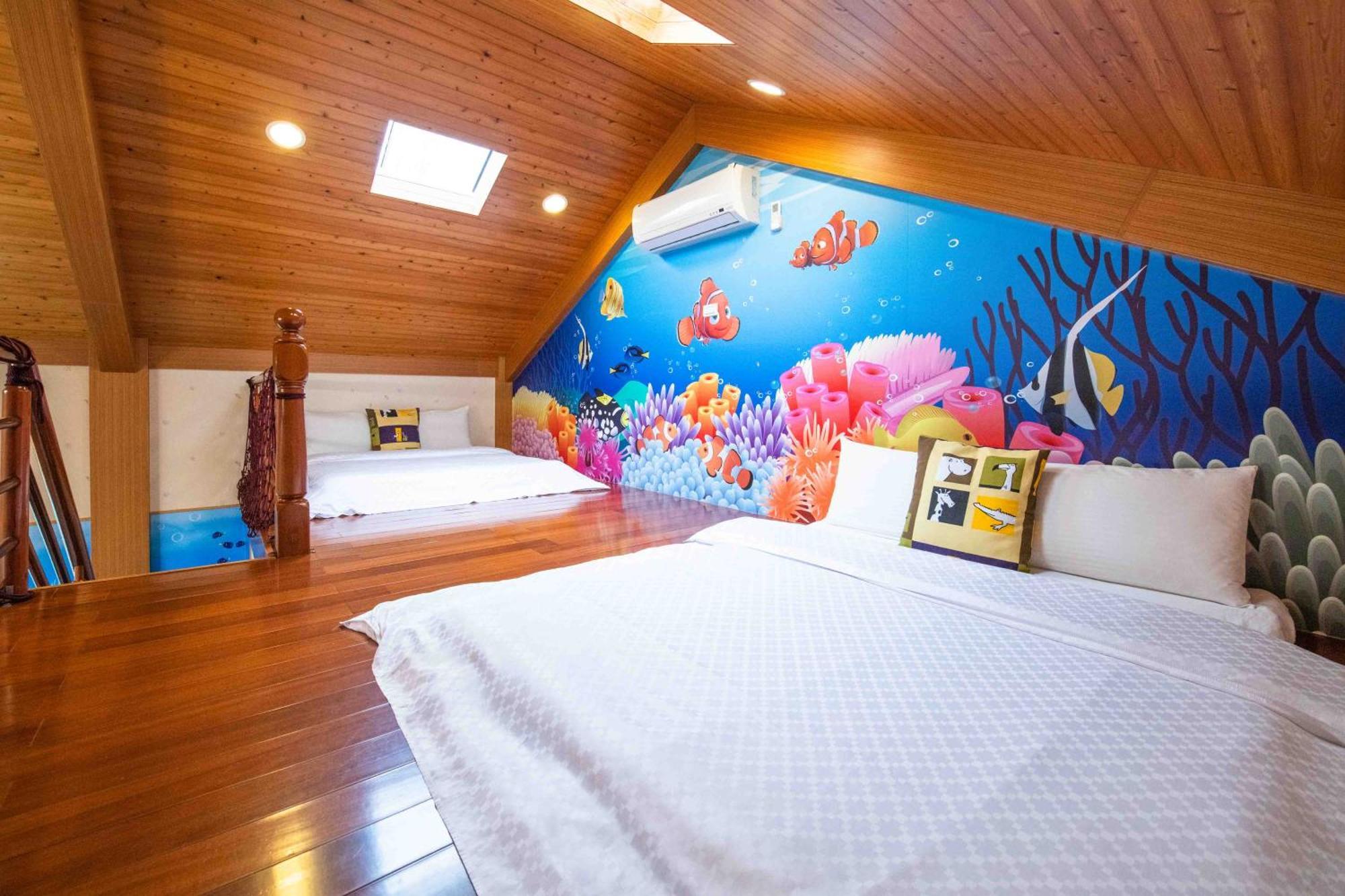Fish House 宜蘭獨棟別墅 戲水池 生態diy 安農溪自行車 Apartman Tungsan Kültér fotó