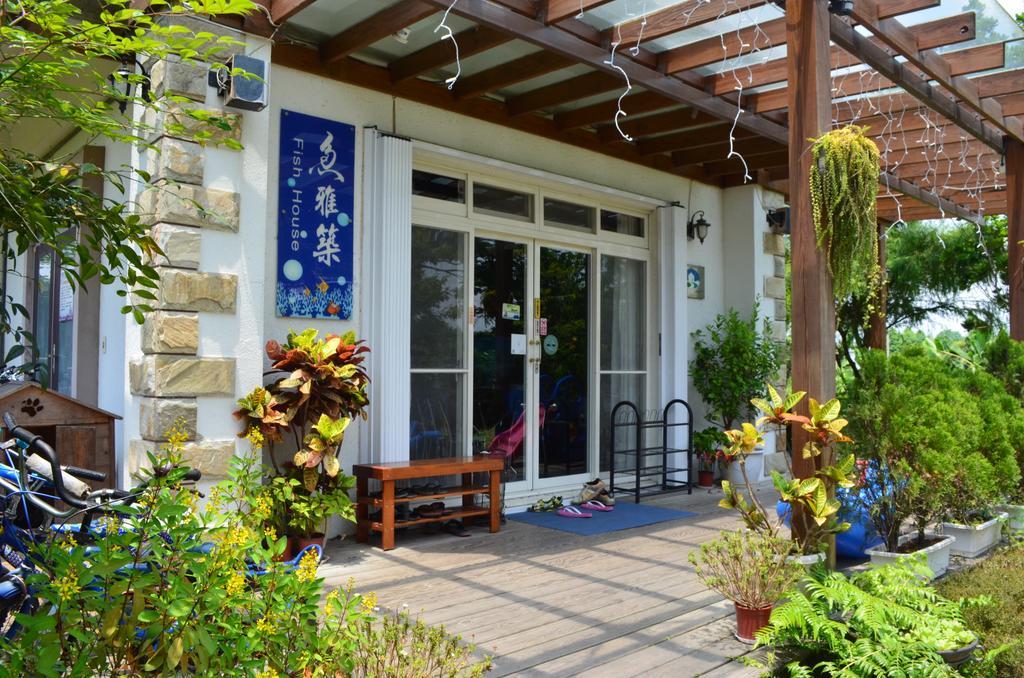 Fish House 宜蘭獨棟別墅 戲水池 生態diy 安農溪自行車 Apartman Tungsan Kültér fotó