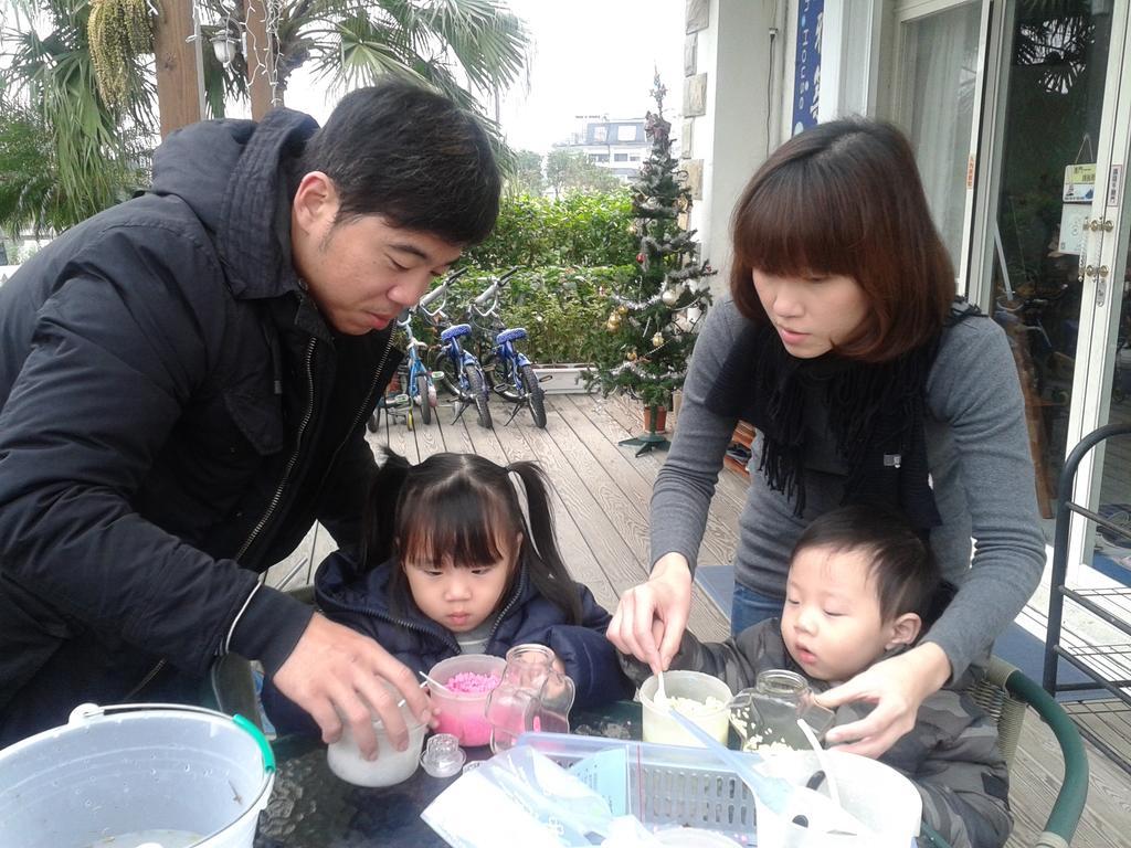 Fish House 宜蘭獨棟別墅 戲水池 生態diy 安農溪自行車 Apartman Tungsan Kültér fotó