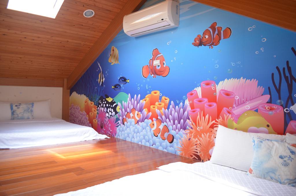 Fish House 宜蘭獨棟別墅 戲水池 生態diy 安農溪自行車 Apartman Tungsan Kültér fotó