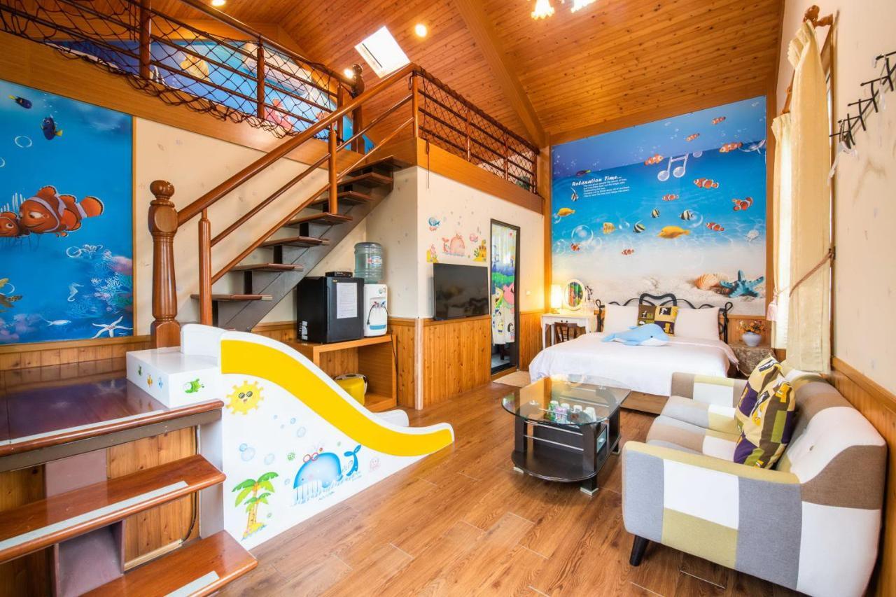 Fish House 宜蘭獨棟別墅 戲水池 生態diy 安農溪自行車 Apartman Tungsan Kültér fotó